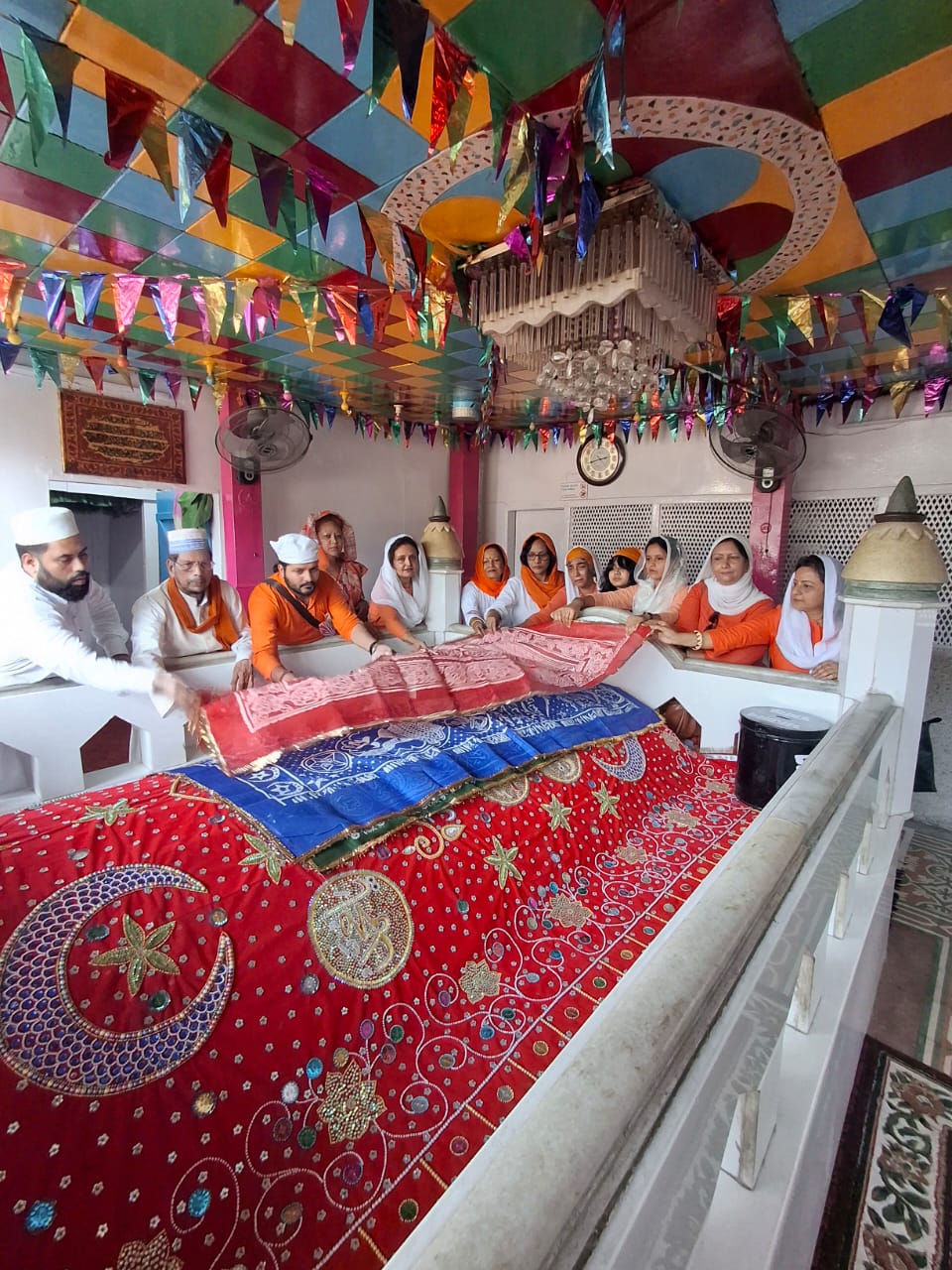 PRAYING FOR WORLD PEACE AT THE MAZAR ON OUR 13th FOUNDATION DAY